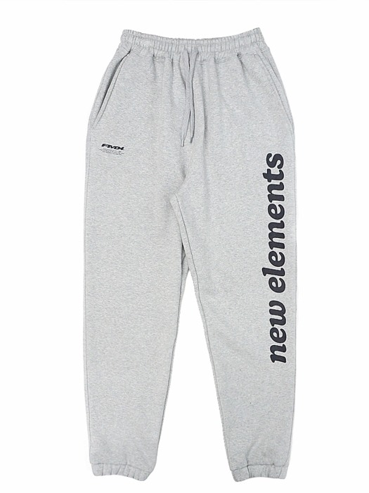 NEW ELEMENTS SWEAT JOGGER PANTS - GREY