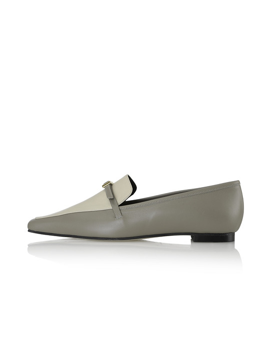 Amelie Loafers / F092 Ash Grey+Cream