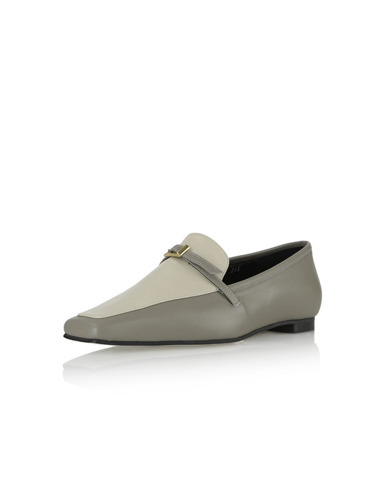 Amelie Loafers / F092 Ash Grey+Cream