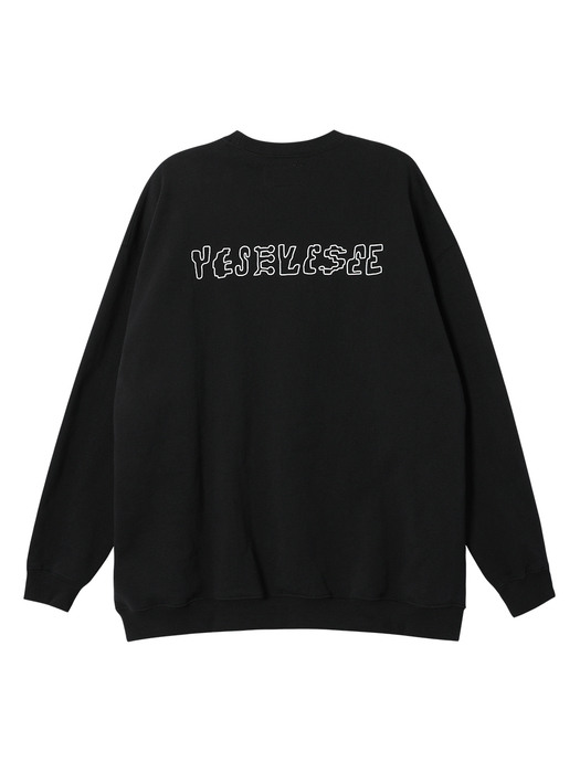 【YESEYESEE】Y.E.S OPTICAL SWEATSHIRTS / BLACK 예스아이씨]Y.E.S Optical Sweatshirts Black