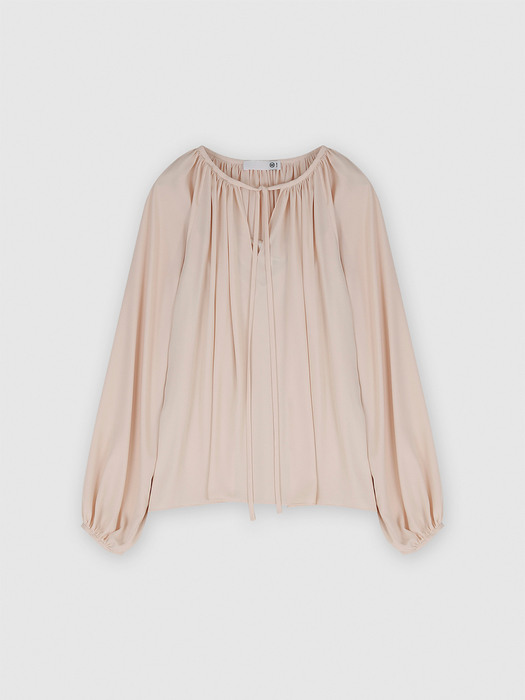 LAYERED PLEATED DRESS (NUDE)