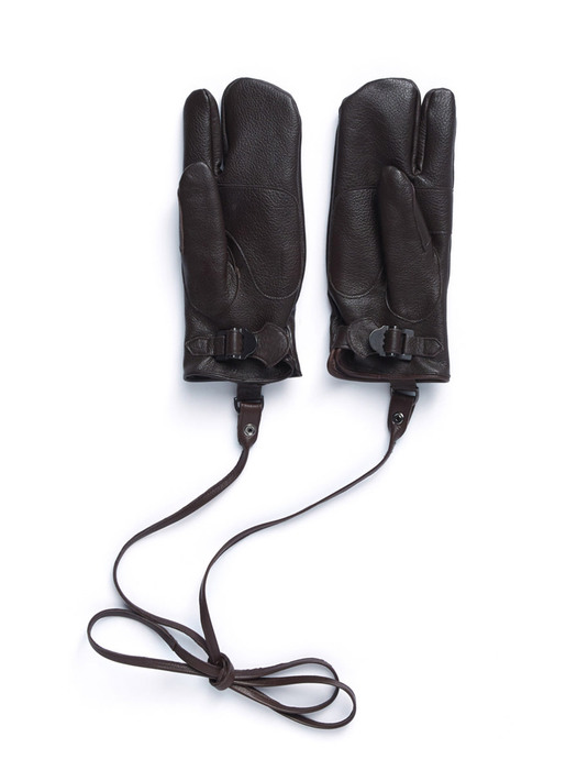 RIFLE LEATHER GLOVES / BROWN