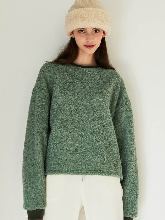 J614 woolen sweatshirt (mint)