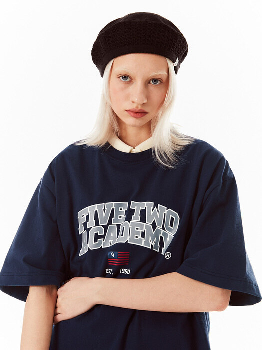 FIVETWO ACADEMY T-SHIRTS [NAVY]
