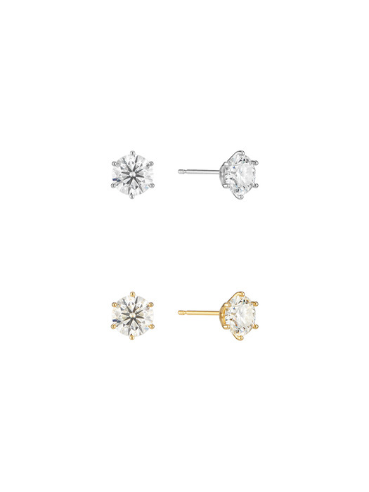 [Silver925]Moissanite 1Carat Earring_DE0003