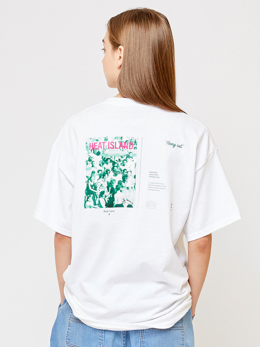 DT358_Heat Island Graphic T-shirts_W/Ivory