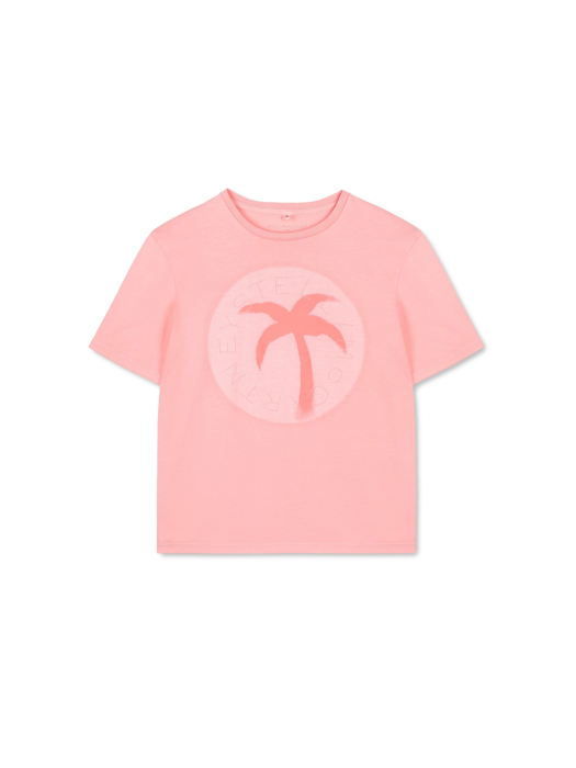 21SS 여성 팜 로고 티셔츠 핑크 602650 SQJF8 6640