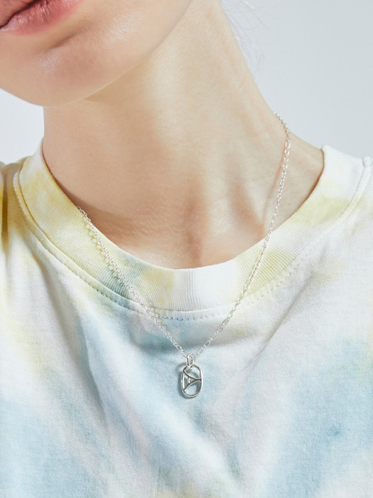 [Silver 925] Eiffel Symbol Silver Necklace