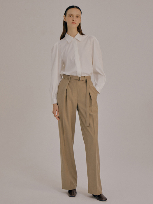 [리퍼브]Pintuck wide straight pants