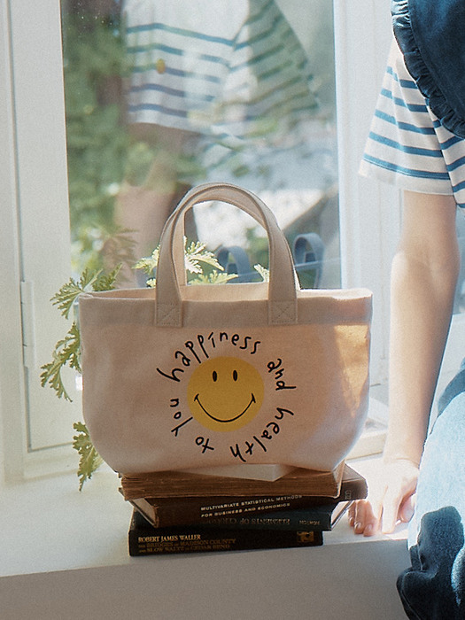 Smiley® Happiness Market Bag_Ivory