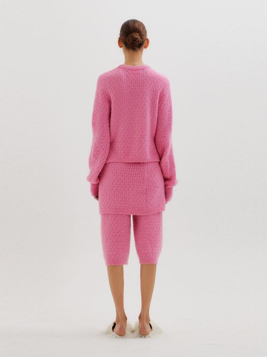 TOKI Cable Knit Pullover - Pink