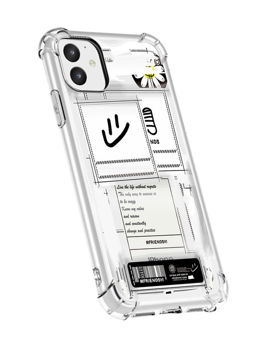 case_529_Live the life without regrets M_bumper clear case