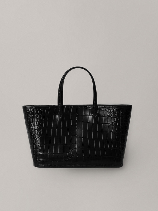 Ain croco tote bag (Black)