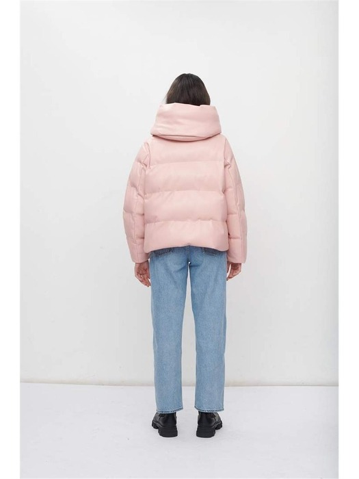 W_PATRICIA VEGAN LEATHER PUFFER_PINK