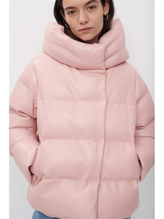 W_PATRICIA VEGAN LEATHER PUFFER_PINK