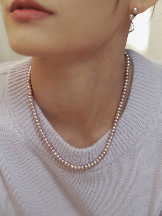Dozen Flat Pearl Necklace_NZ1198