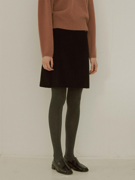 corduroy half skirt
