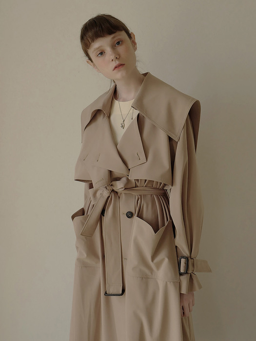 Notting Hill Trench Coat (Sand Beige)