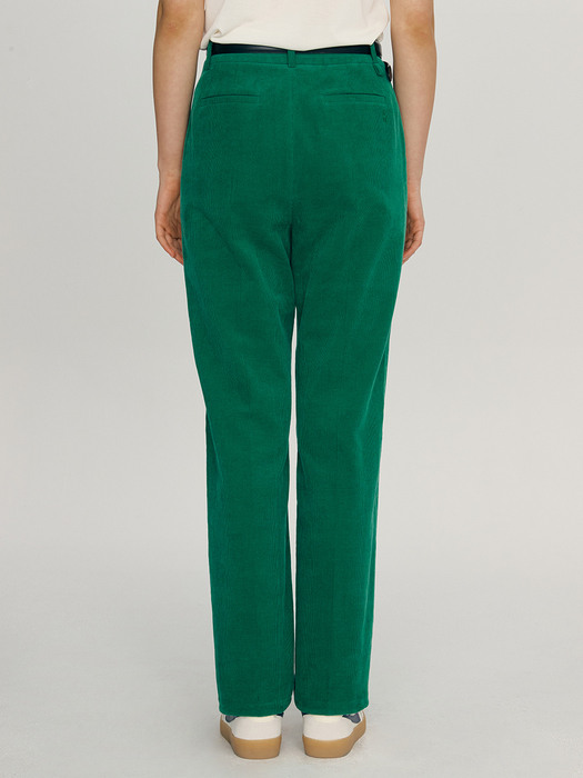[N]MAKALU High-rise straight corduroy pants (Forest green)