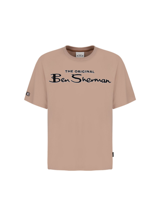 공용 벤셔먼 레터링 5부 티셔츠 그린 BLCTS365UGN