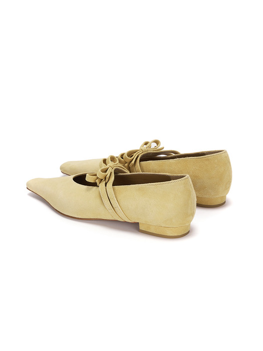 FLAT MARY JANE_butter suede