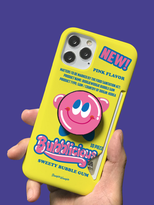 부기우기 슬림카드 케이스 - 풍선껌(Bubble Gum)