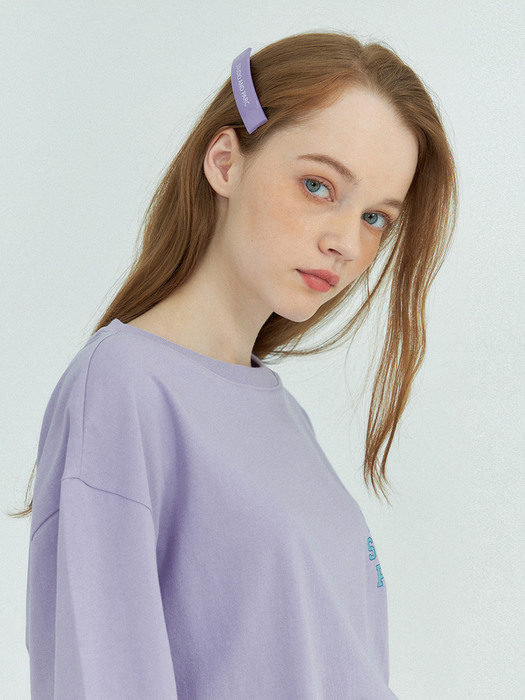 Emily Monochrome Hairclip_Lilac
