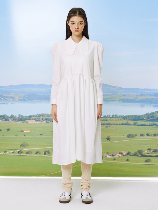 GOCORI WHITE DRESS 롱 화이트원피스