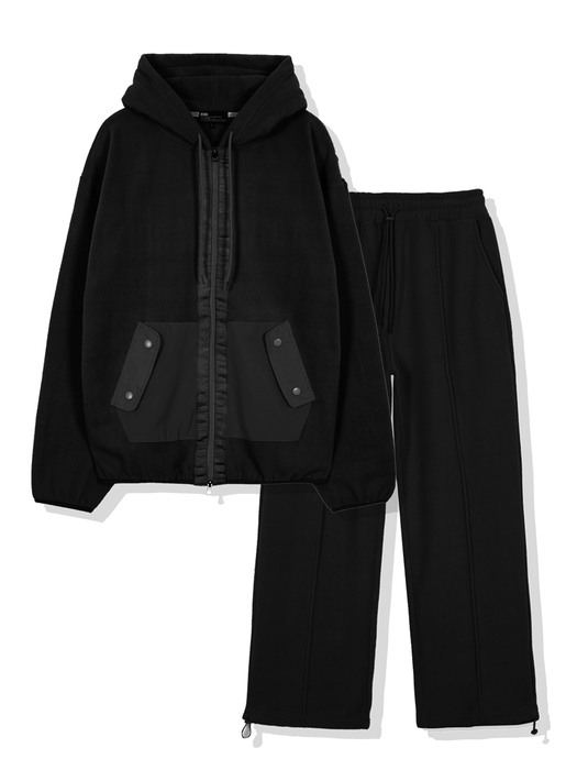 MILITARY GUMKA FLEECE SET-UP BLACK