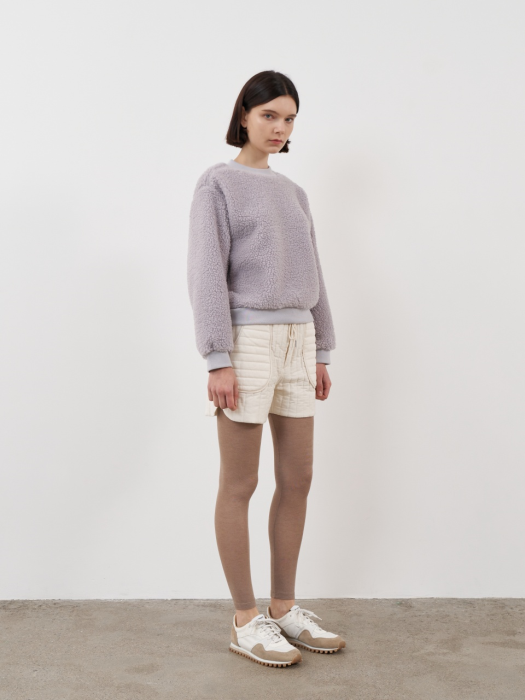 QUILTED SHORTS PANTS [IVORY]