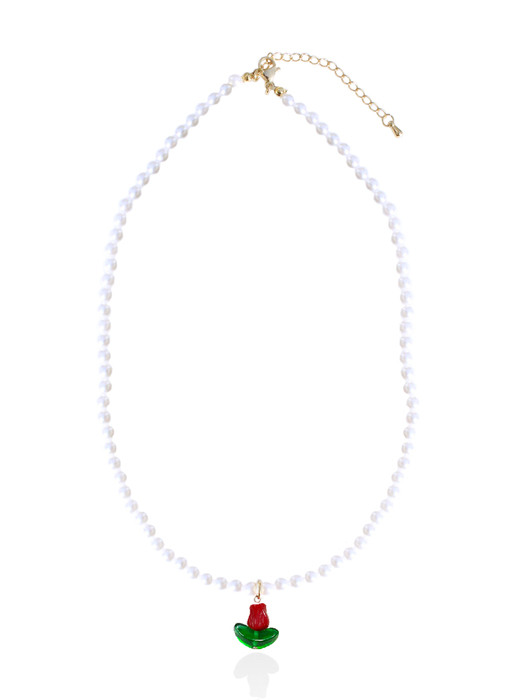 TULIP PEARL NECKLACE (4colors) AN422012