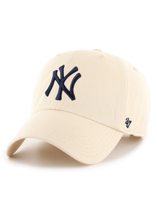 MLB모자 뉴욕 빅로고 클린업 볼캡 모자 내추럴(B-RGW17GWS-NTA)