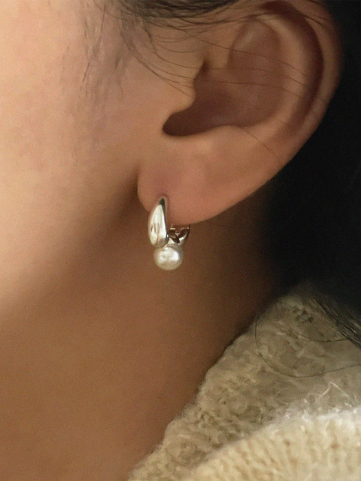 silver925 memo earring