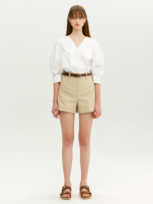 SUPPLI Basic shorts (Light khaki)