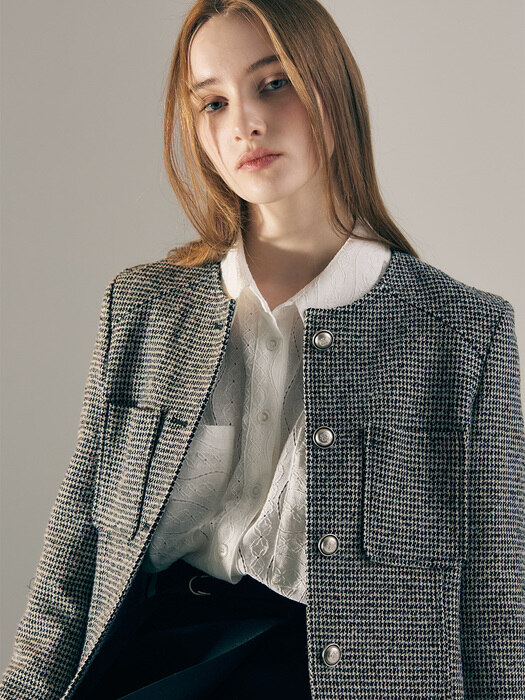 [단독] SLIM-FIT SINGLE TWEED JK (BLACK)