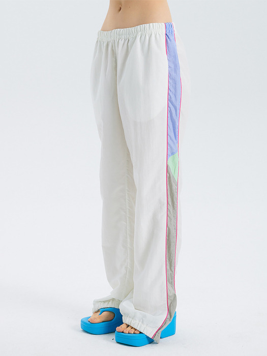 COLORING TRACK PANTS_WHITE