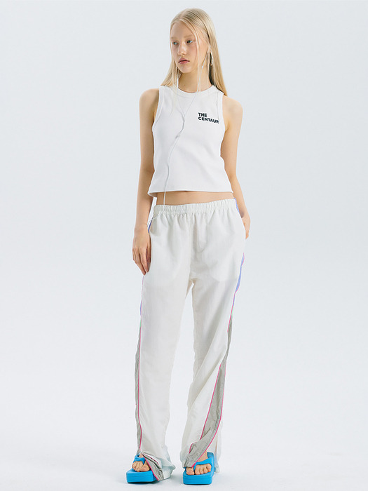COLORING TRACK PANTS_WHITE