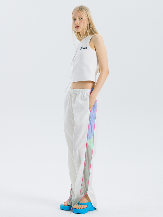 COLORING TRACK PANTS_WHITE