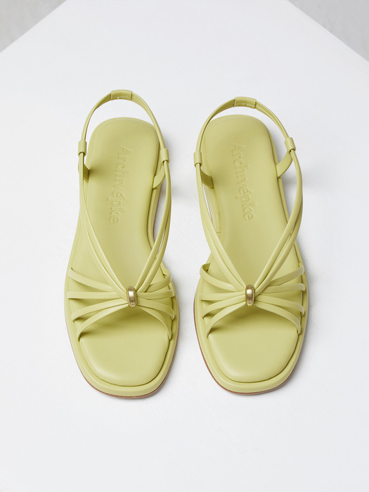 Knotted sandal(Champagne)