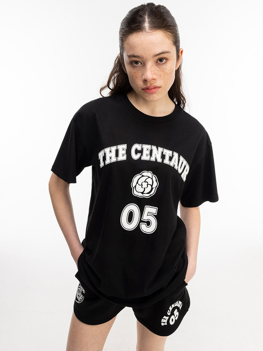 CENTAUR ROSE 05 SHORT SLEEVED T-SHIRTS_BLACK