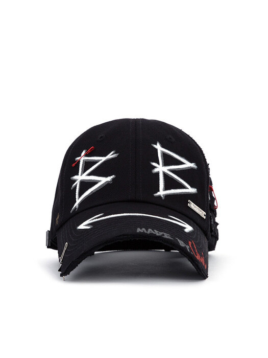 BBD Double Face Plate Logo Cap (Black)