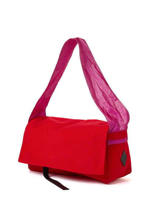 Maxi postal bag in red