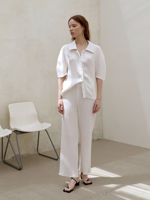 White Pleated Matisse Pants II