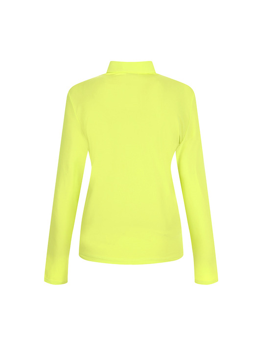 ice cool collar T-shirt_neon yellow