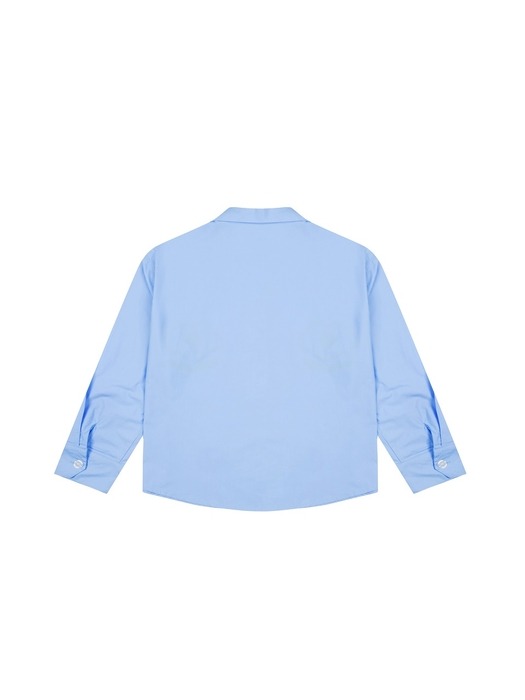 (W) Foli Garden PJ Shirts, Blue