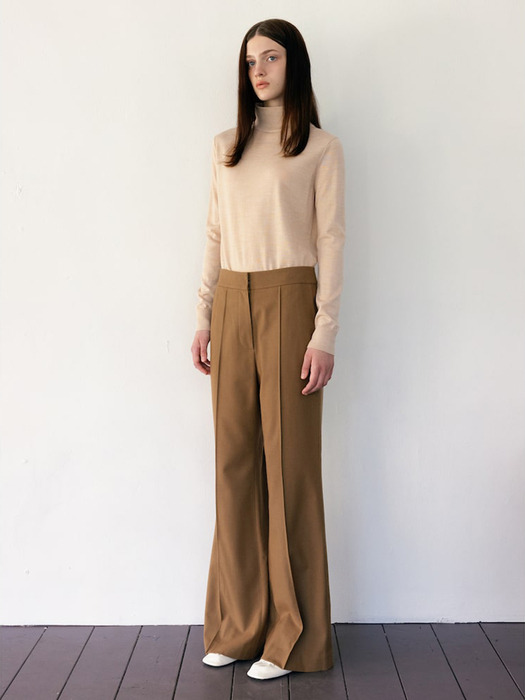 Wool Blended Bootcut Long Pants  Light Brown(WE3921T63B) (WE3921T63B)