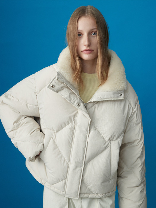QUILTED PADDED JACKET BONE