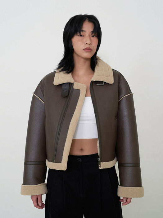 Full-Over Shearing Jacket Brown 