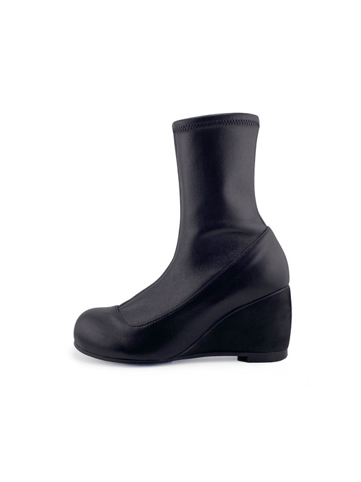 Socks Ankle Boots (Black)