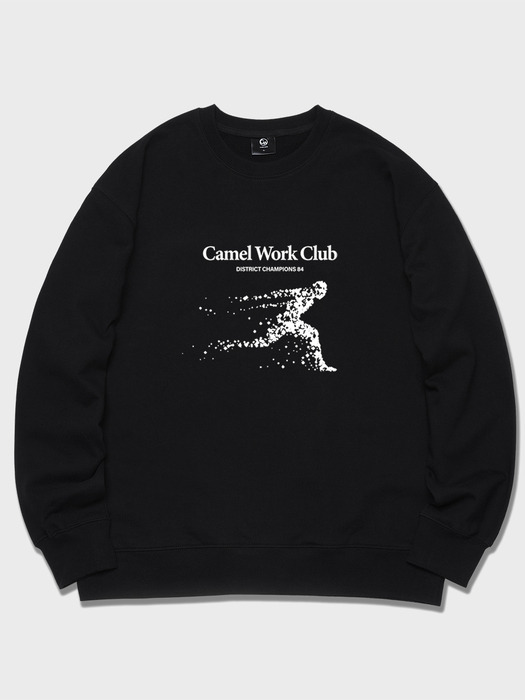 카멜 런 클럽 스웨트셔츠(블랙)